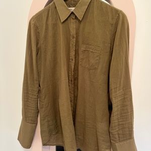 Nili Lotan Green Olive shirt in cotton